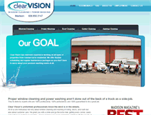 Tablet Screenshot of clearvisioncleaning.com